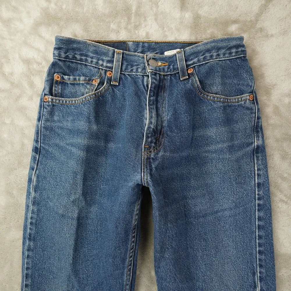 Levi's 505 Vintage Regular Fit Denim Jeans Men's 29x34 (27x31) Straight Leg Blue